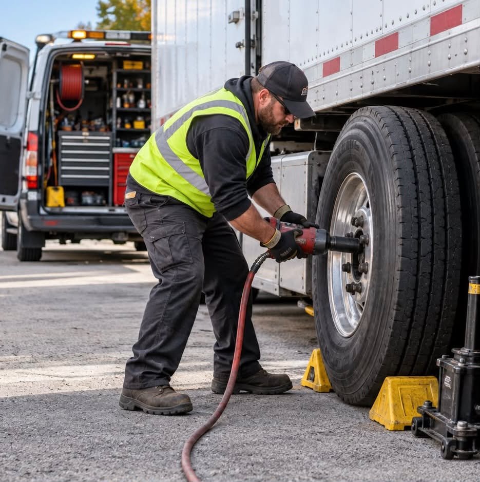 Professional mechanic working on a vehicle repair